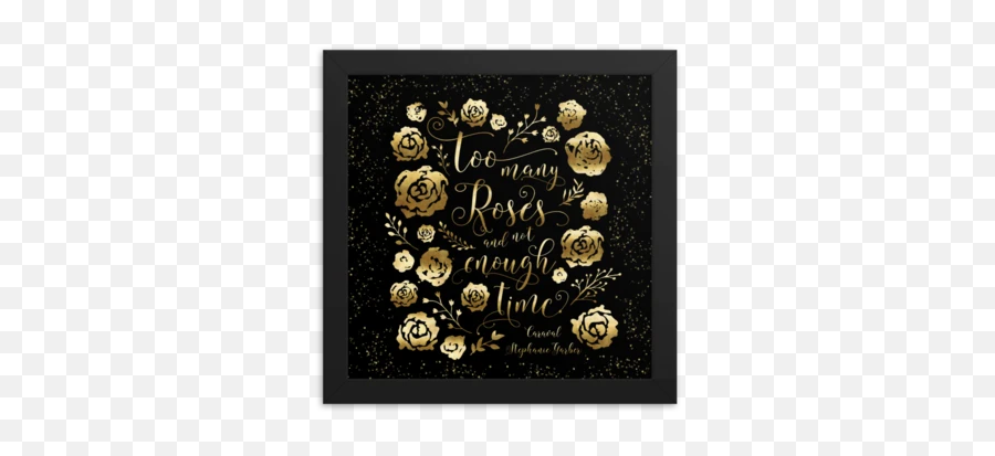 Too Many Roses Caraval Quote Art Print - Caraval Poster Emoji,K Emoticon