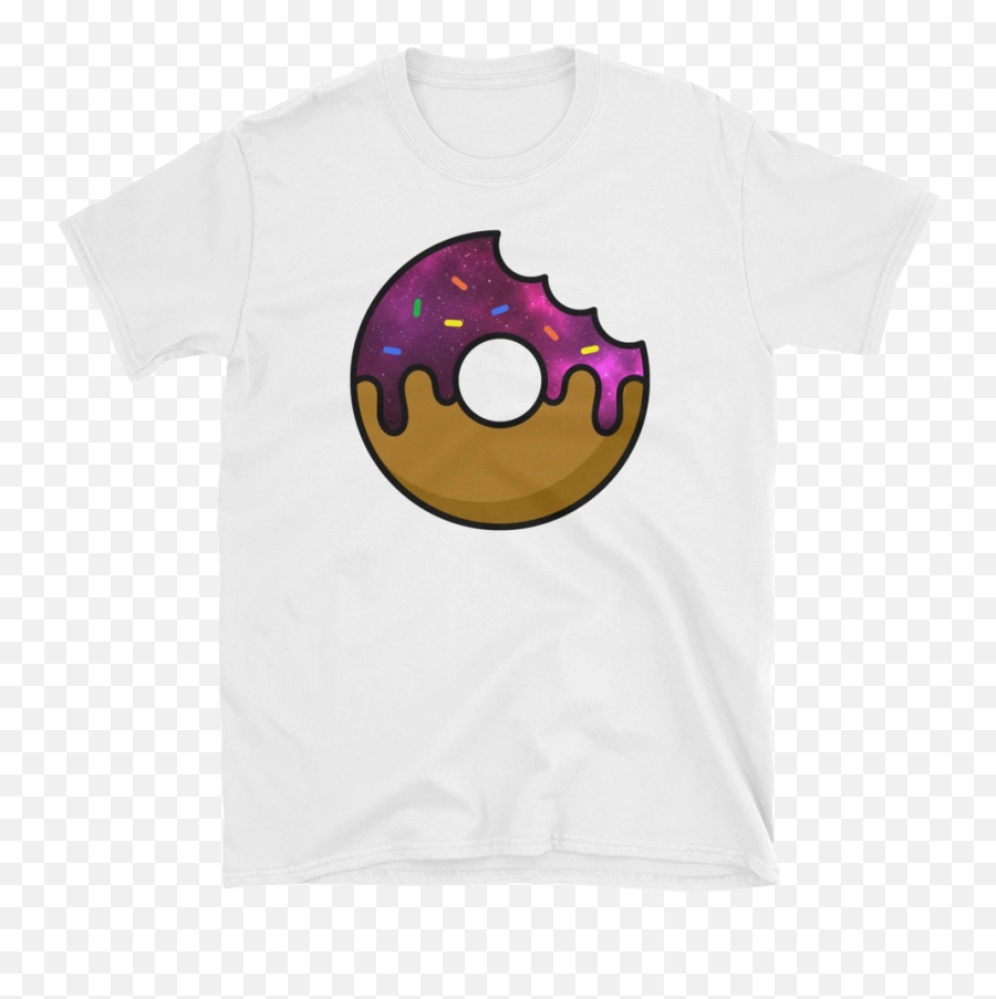 Space Donut T - Shirt Smiley Emoji,Donut Emoticon