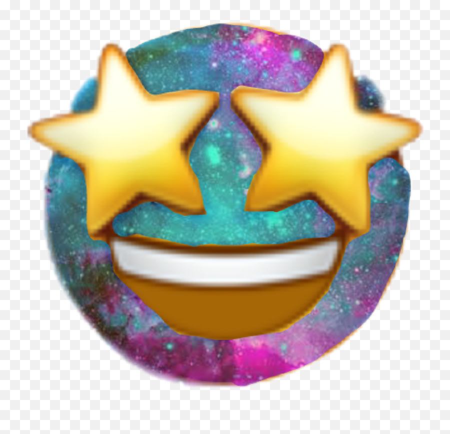 Nemoji Galaxyemoji Galaxy Emoji Sticker - Dessert,Star And Eyes Emoji