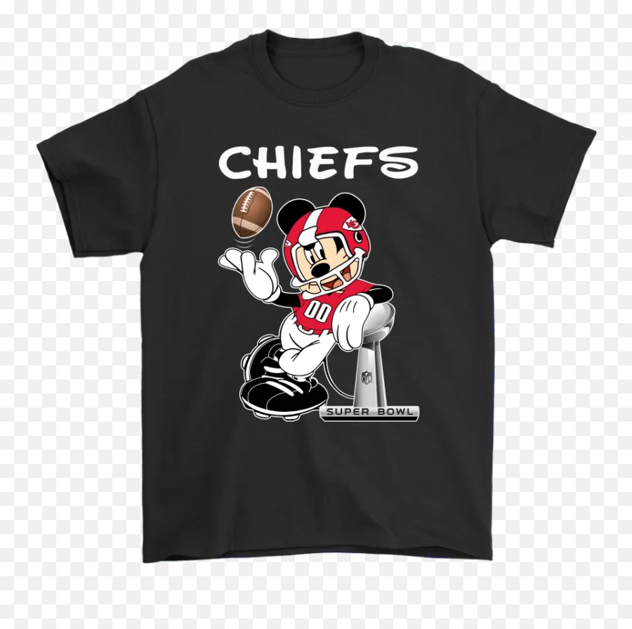 Mickey Chiefs Taking The Super Bowl Trophy Football Shirts U2013 Nfl T - Shirts Store Grinch Throat Punch T Shirt Emoji,Super Bowl Emoji