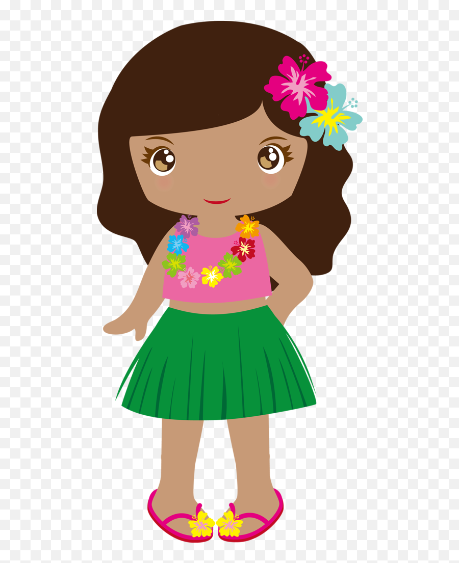 Photo From Album Party Clipart - Imagenes De Muñecas Hawaianas Emoji,Hula Girl Emoji