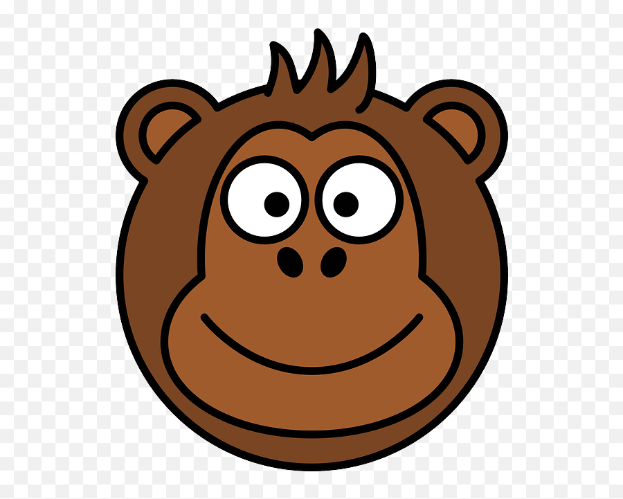 6 Funny Monkey Emoticons Images - Monkey Head Clipart Emoji,See No Evil Monkey Emoji
