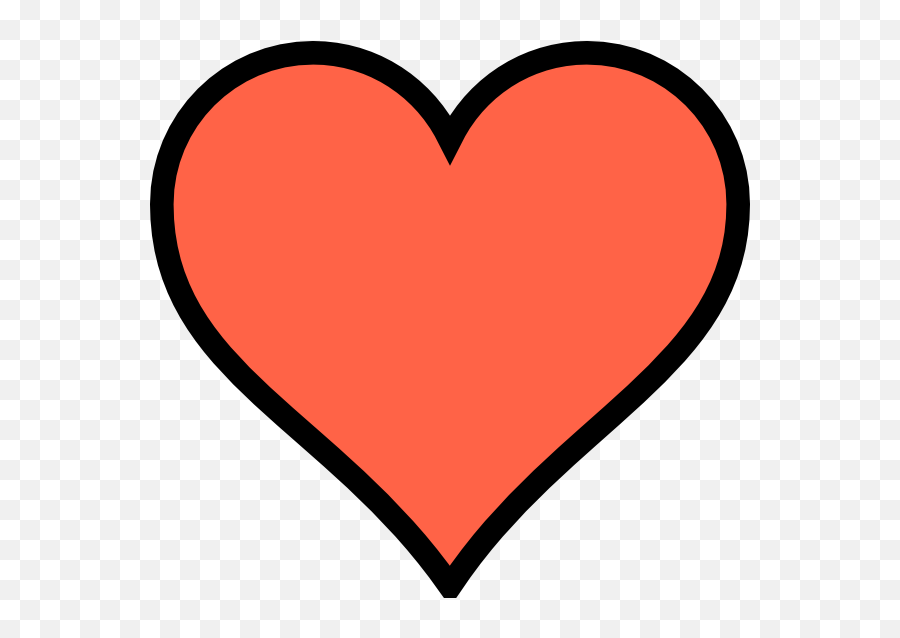 Free Orange Heart Transparent Download - Heart Clipart Coral Emoji,Colored Heart Emoji