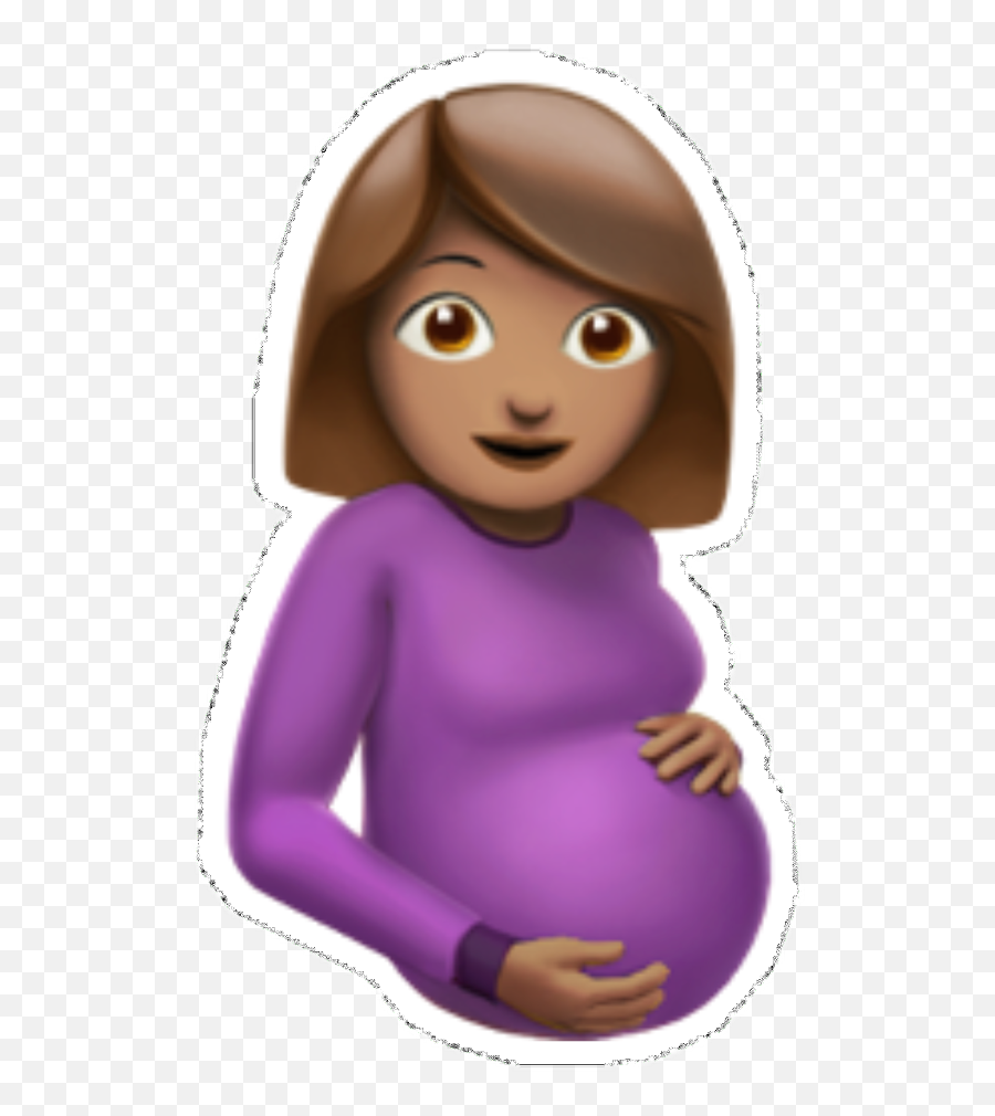 Pregnant Pregnantemoji Embarazada Embarazo - Transparent Pregnant Emoji Png,Pregnant Emoji
