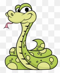 Cartoon Snake Picture - Transparent Background Clip Art Emoji