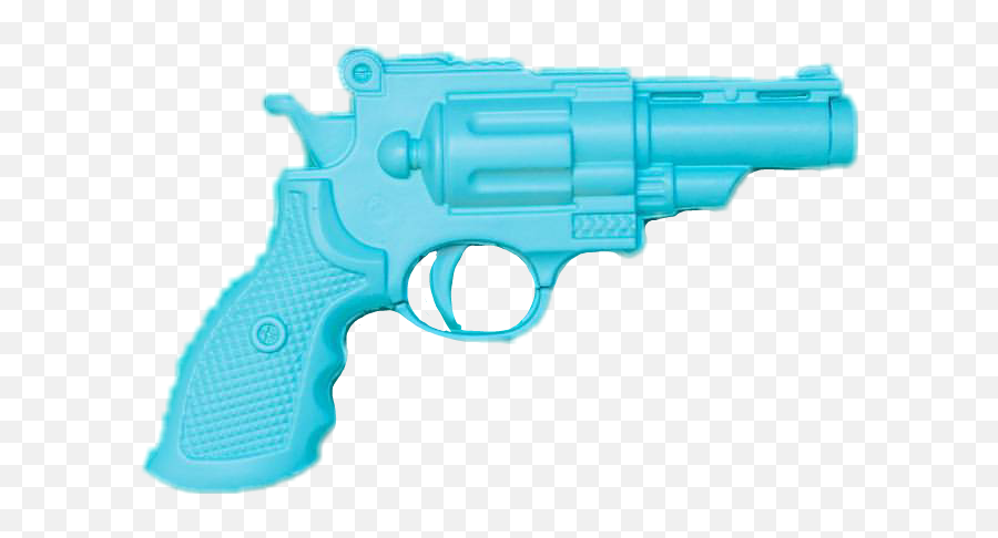 Toy Plastic Blue Gun Pistol - Firearm Emoji,Handgun Emoji