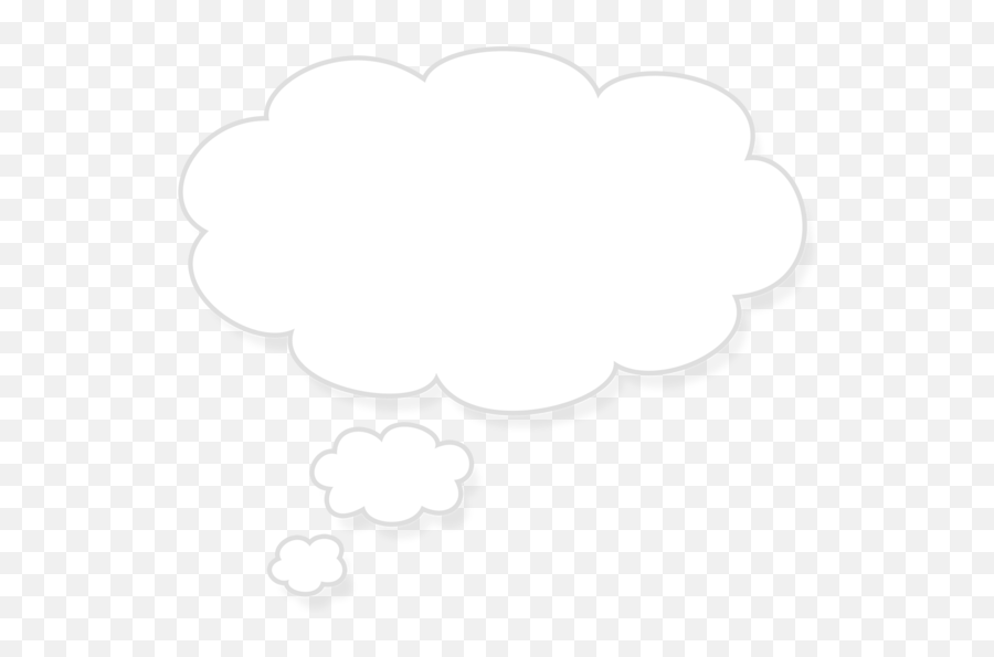 Cloud Transparent Png Clipart - Line Art Emoji,Thought Cloud Emoji