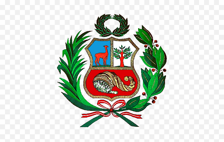 Coat Of Arms Of Peru Escudo Peruano - Transparent Peru Flag Symbol Emoji,Peru Flag Emoji
