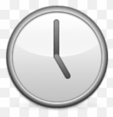 Download Free Png Ios Emoji Clock Face Five Oclock Png - Emoji Clock Transparent,Clock Emoji