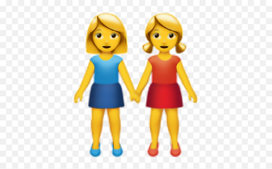 Girl Girls Hand Emoji Iphoneemoji Iphone Freetoedit - Girls Holding Hands Emoji,Holding Hands Emoji