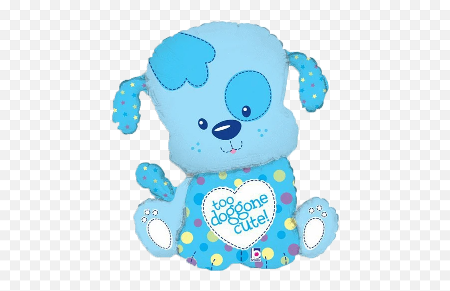 Too Doggone Cute Baby Boy Balloon - Puppies Theme For Baby Shower Emoji,Letter Boy Emoji