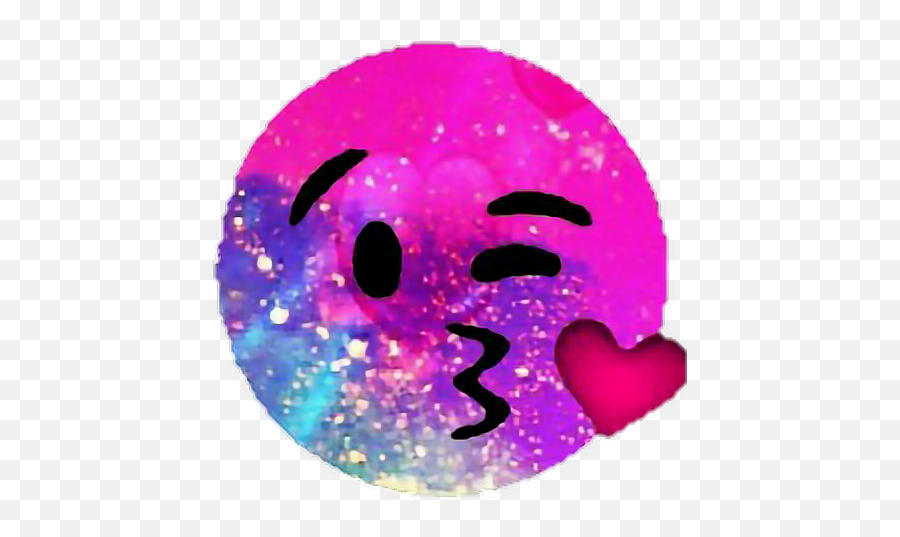 Emoji Kissing Kiss Galaxy - Sticker By Glen Roldan Smiley,Kissing Emoticon