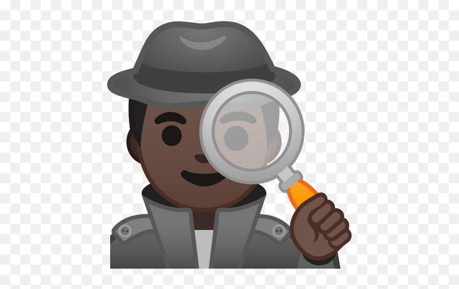 Dark Skin Tone Emoji - Investigator Magnifying Glass Emoji,Chainsaw Emoji