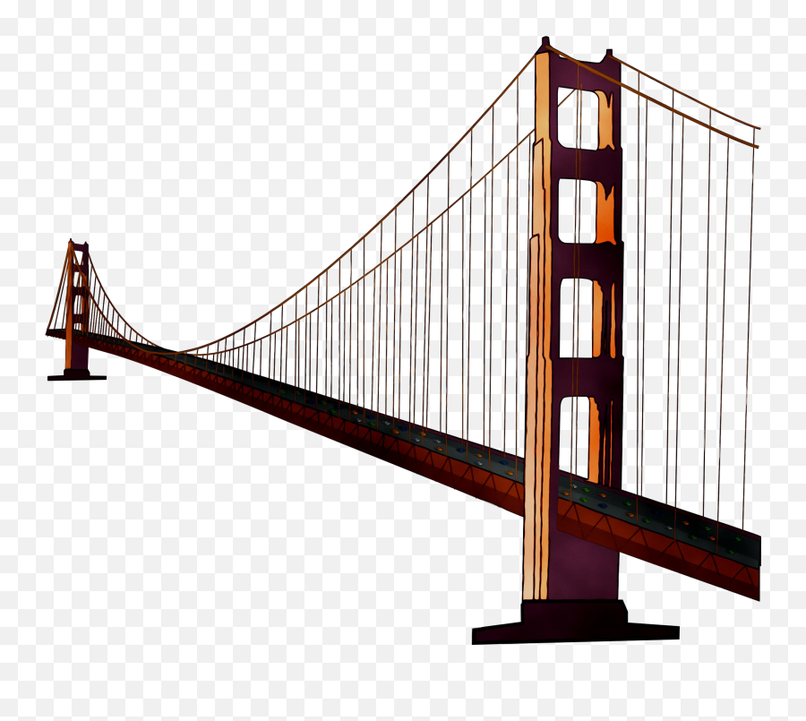 Golden Gate Bridge Clipart Png - Golden Gate Bridge Emoji,Bridge Emoji