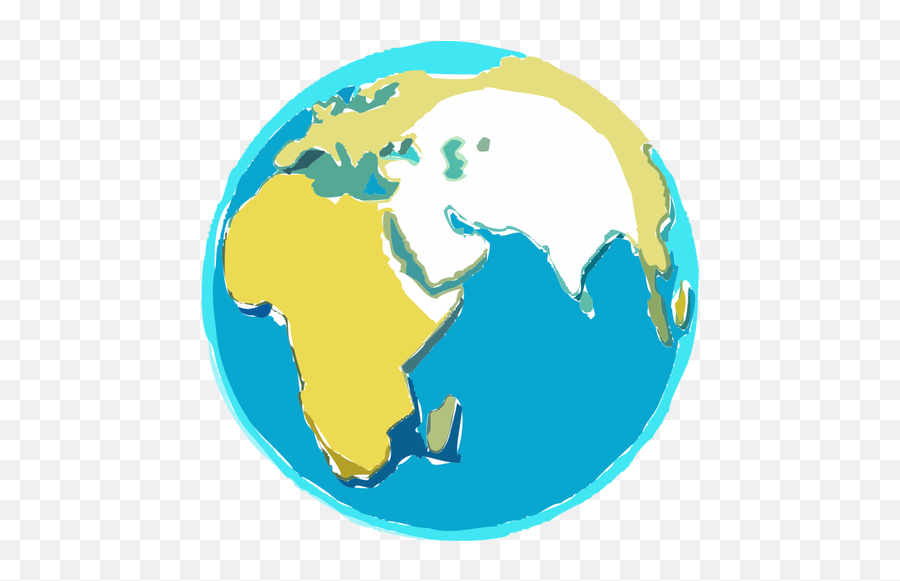 Sketsa Gambar Bumi Emoji,Earth Emoji
