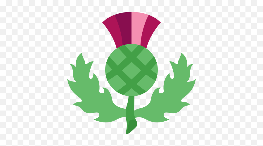Scottish Thistle Icon - Clip Art Scottish Thistle Emoji,Scottish Emoji