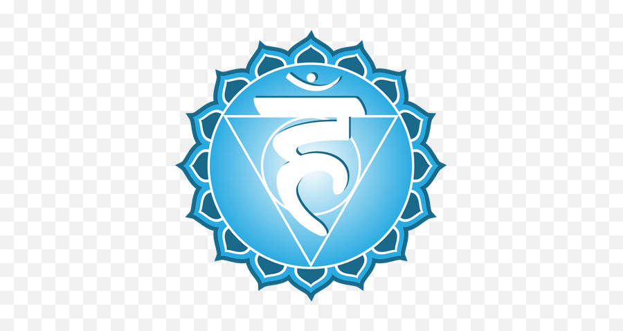 Throat Chakra - Visuddha Throat Chakra Symbol Emoji,Colored Heart Emoji Meanings