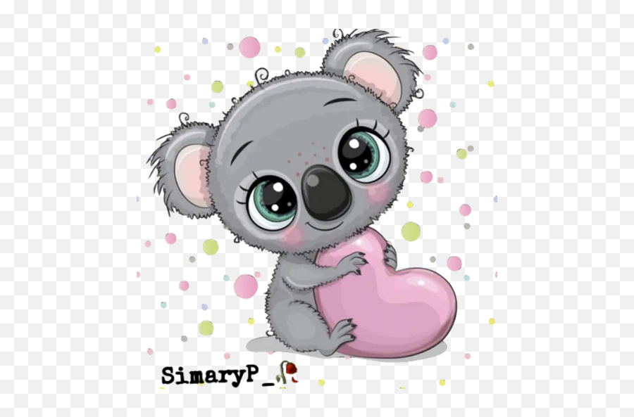 Koala Kawaii Stickers For Whatsapp - Koalas Animados Tiernos Emoji,Koala Emoji Png