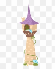 Tangled Castle Clipart - Rapunzel Tower Emoji