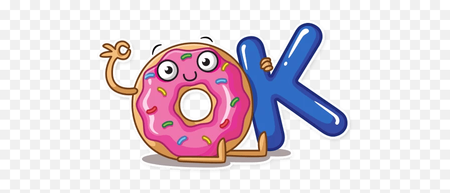 Sticker Maker - Donut And Coffee Cartoon Emoji,Donut Emoticon