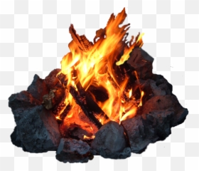 Real Camp Fire Png Transparent - Bonfire Emoji