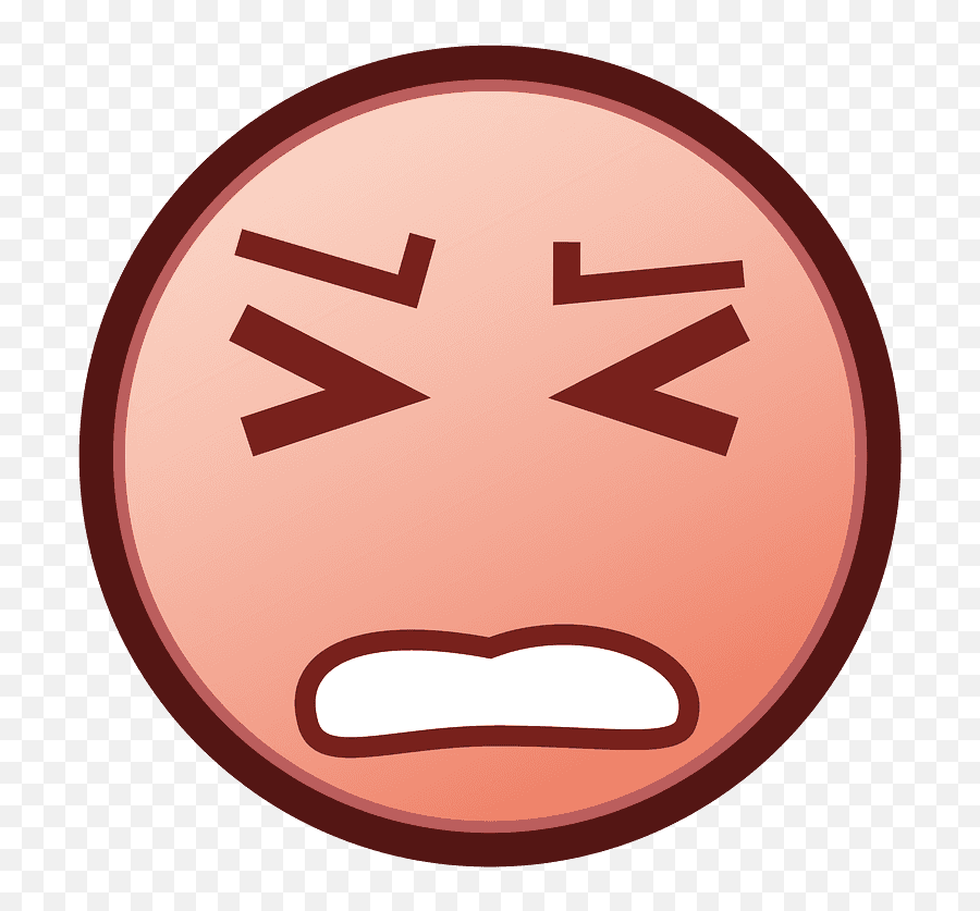Persevering Face Emoji Clipart - Emoji,Flushed Emoji