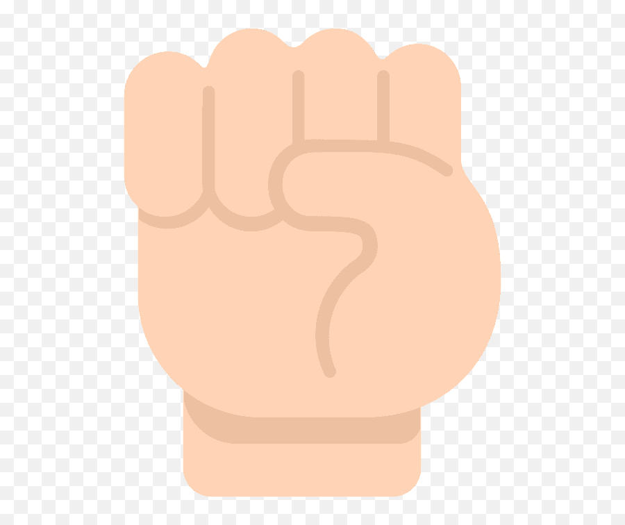 Raised Fist Emoji Clipart - Animated Image Of A Fist,Punch Emoji