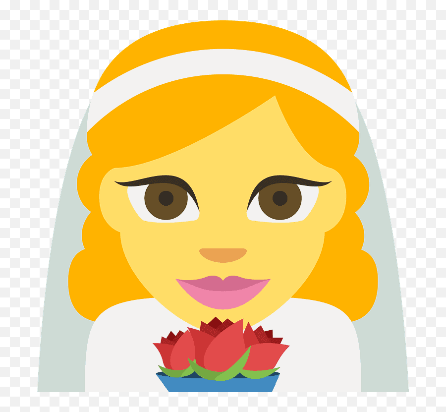 Person With Veil Emoji Clipart - Princess Emoji,Marriage Emojis