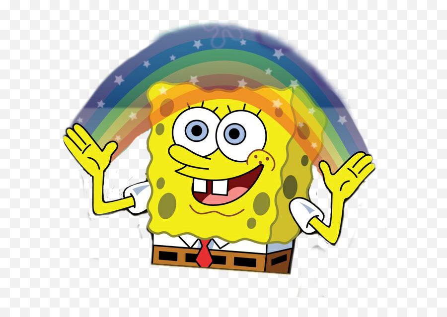 Pin - Spongebob Imagination Meme Png Emoji,Spongebob Emoticons