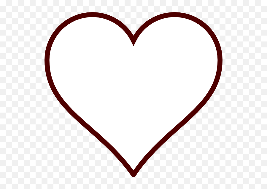 Free Black Heart Transparent Background - White Love Heart Vector Emoji,Blank Heart Emoji