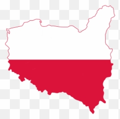 Flag Map Of Poland - With Emoji