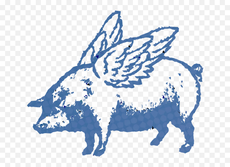 Pig Cartoon Clipart - Clip Art Emoji,Flying Pig Emoji