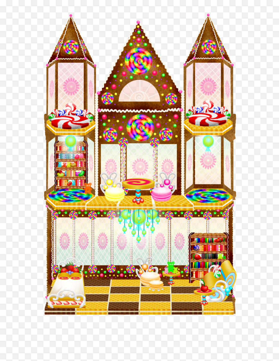 Clipart Houses Candy Transparent - House Inside Clipart Emoji,House Candy House Emoji