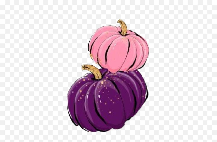 Watercolor Pumpkin Pumpkins Pink Purple - Pumpkin Emoji,Purple Squash Emoji