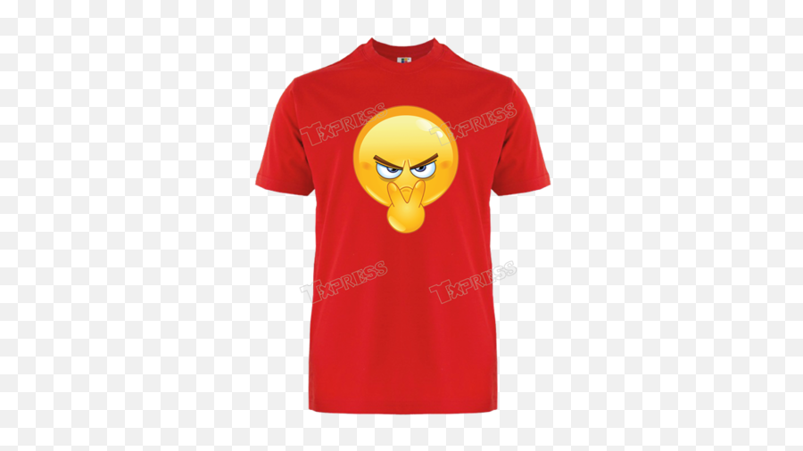 Emoji - Active Shirt,Shush Emoji