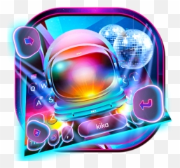 Disco Neon Light Beam Keyboard Theme - Graphic Design Emoji,Disco Ball Emoji Copy And Paste