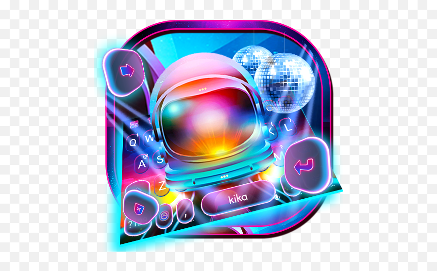 Disco Neon Light Beam Keyboard Theme - Graphic Design Emoji,Disco Ball Emoji Copy And Paste