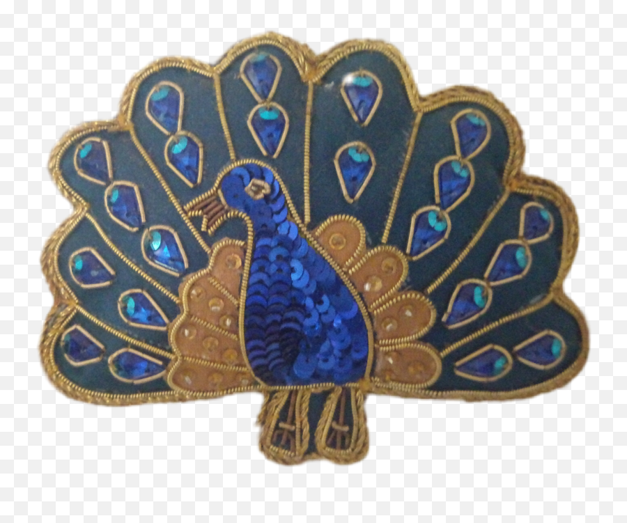 Bird Peafowl Peacock Feathers Blue Gold - Peafowl Emoji,Peacock Emoji