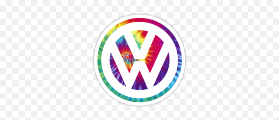 Tie Dye Volkswagen - Lunar New Year Print Ad Emoji,Vw Emoji
