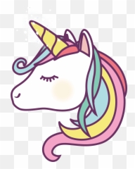 Cartoon Unicorn Face - Png Emoji