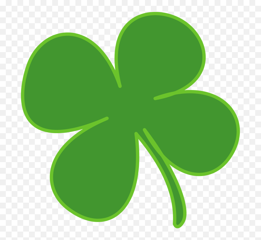 Four Leaf Clover Clip Art - Shamrock Clip Art Emoji,Shamrock Emoji