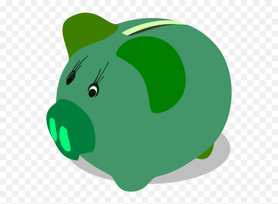 Free Piggy Bank Clipart The Cliparts - Green Piggy Bank Clip Art Emoji,Piggy Bank Emoji