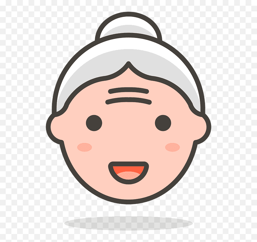 Old Woman Emoji Clipart - Old Woman Vector Png,Old Man Old Woman Emoji