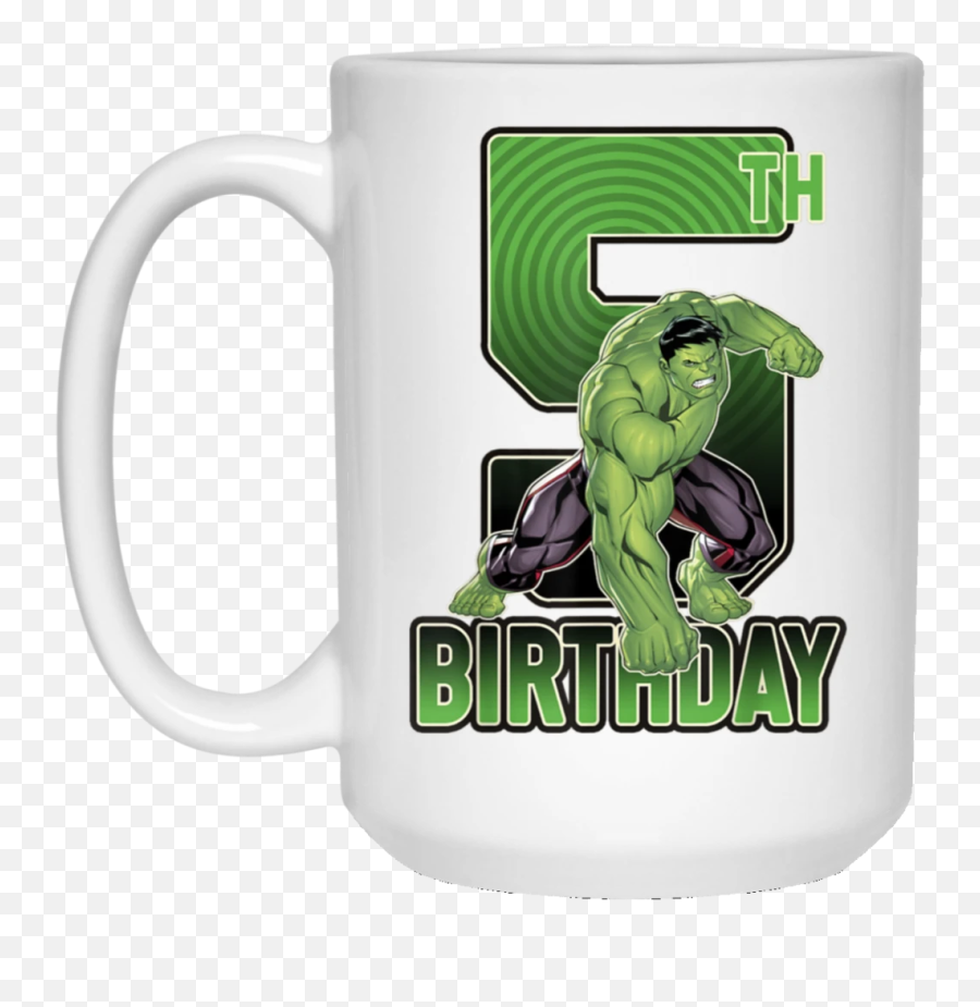 Marvel Hulk Smash 5th Birthday Graphic - Mug Emoji,Frog And Coffee Cup Emoji