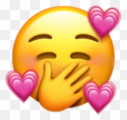 Gambar Emoji Love Iphone - Smiling Face With Hearts Emoji Png,Smirk Emoji