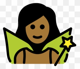 Woman Fairy Emoji Clipart - Fee Smiley,Fairy Emoji