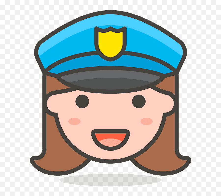 Woman Police Officer Emoji Clipart - Transparent Raise Hand Emoji,Cop Emoji