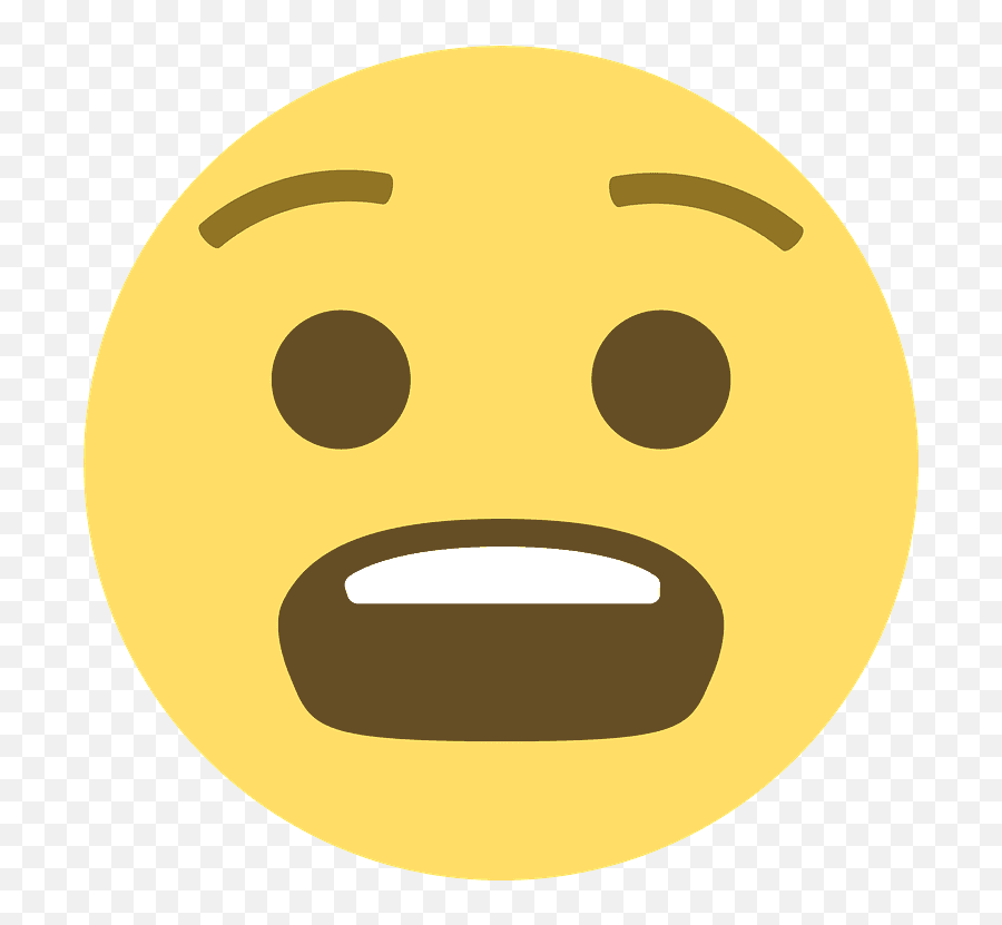 Anguished Face Emoji Clipart - Emojo De Cara Feliz,Anguished Emoji