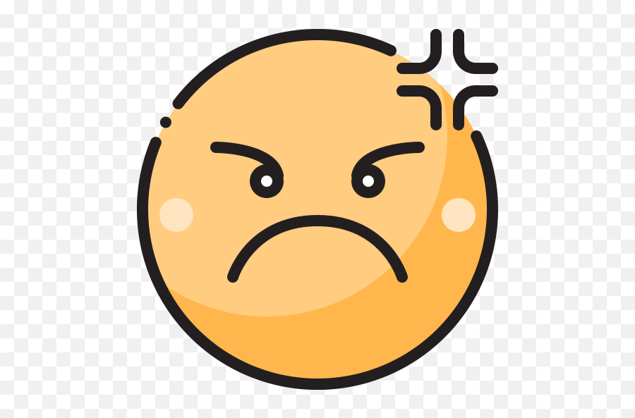 Angry - Free Smileys Icons Happy Emoji,Angry Thinking Emoji