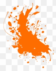 orange paint splat remixit - Transparent Blue Splash Png Orange Paint Background Emoji